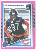 Luther Burden III Donruss Optic - Pink 275 2025 Chicago Bears