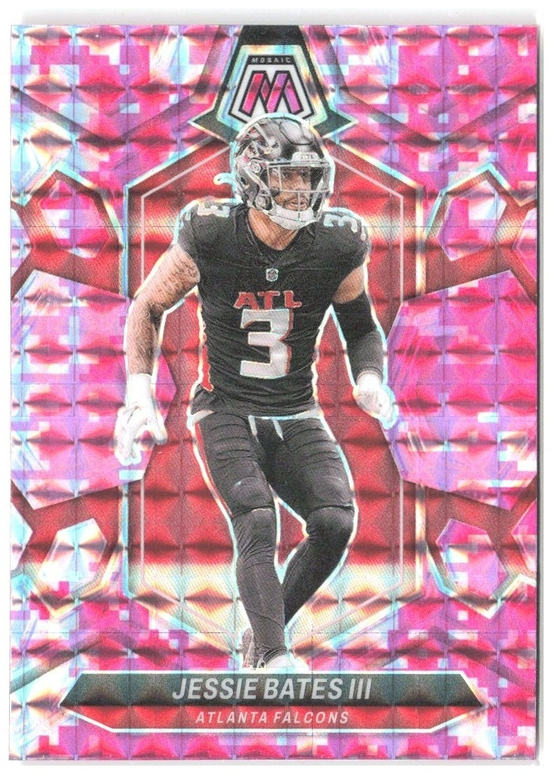 Jessie Bates III Panini Mosaic - Mosaic Camo Pink 13 2024 Atlanta Falcons