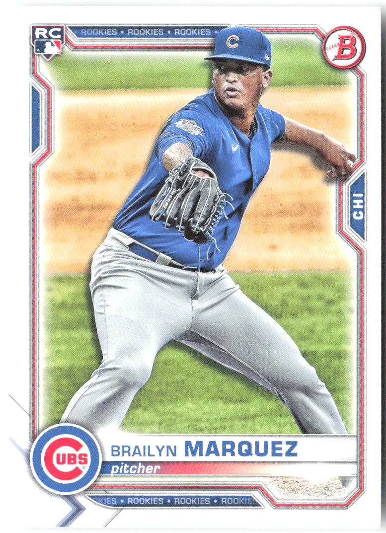 Brailyn Marquez Bowman 43 2021 Chicago Cubs RC