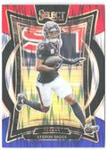 Stefon Diggs Panini Select - Red & Blue Prizm Shock 94 2024 Houston Texans