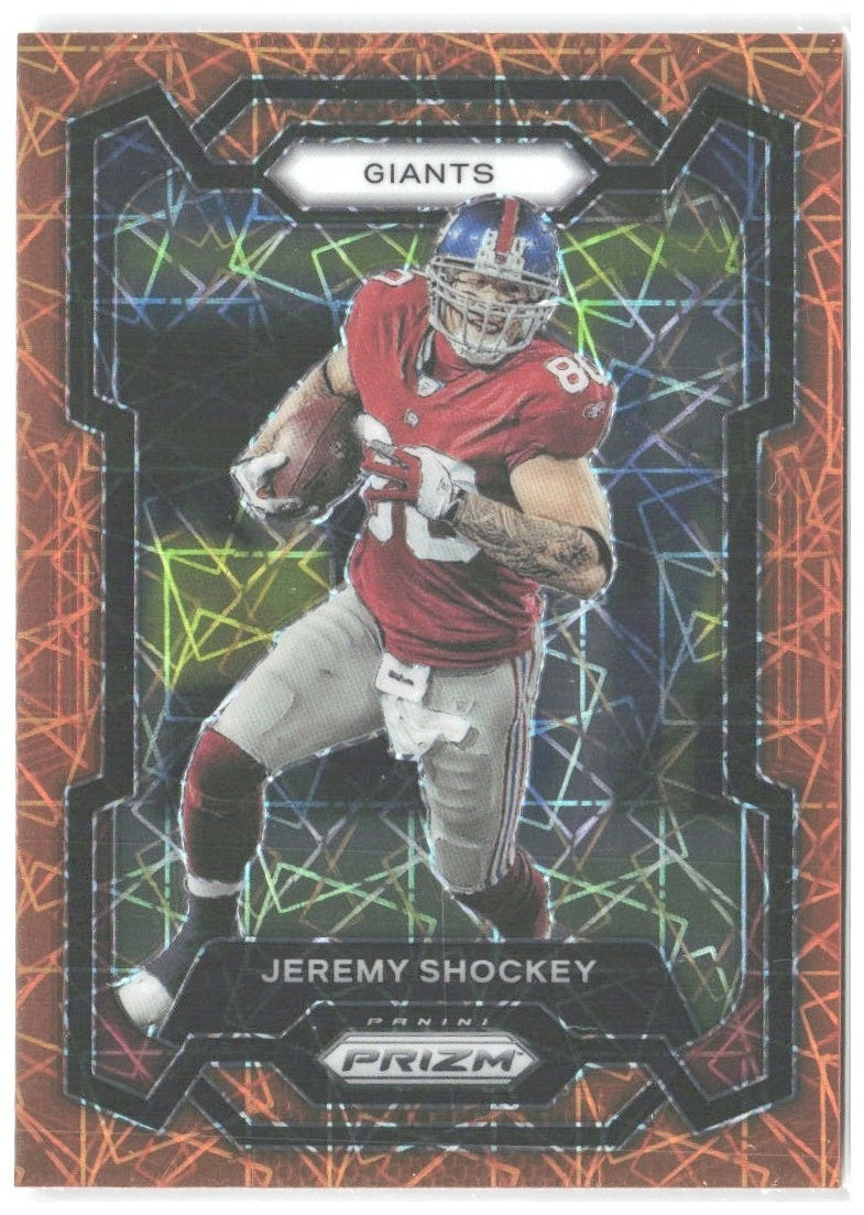 Jeremy Shockey Panini Prizm - Lazer 222 2023 New York Giants