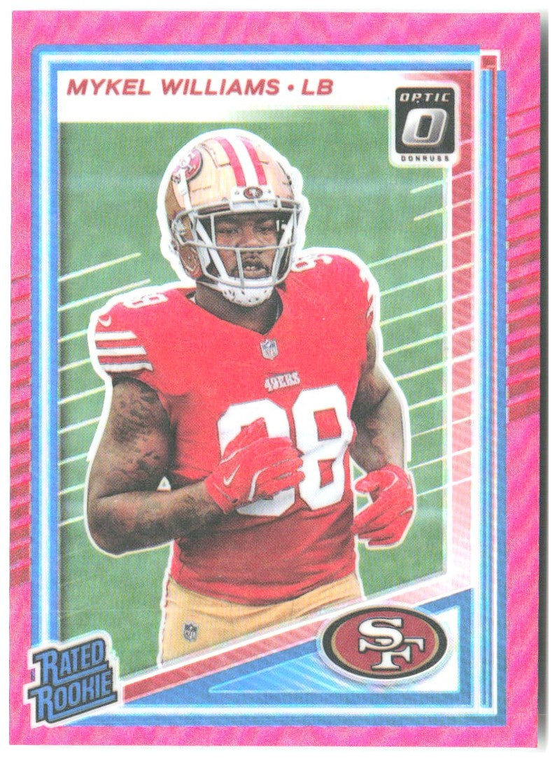 Mykel Williams Donruss Optic - Pink 210 2025 San Francisco 49ers