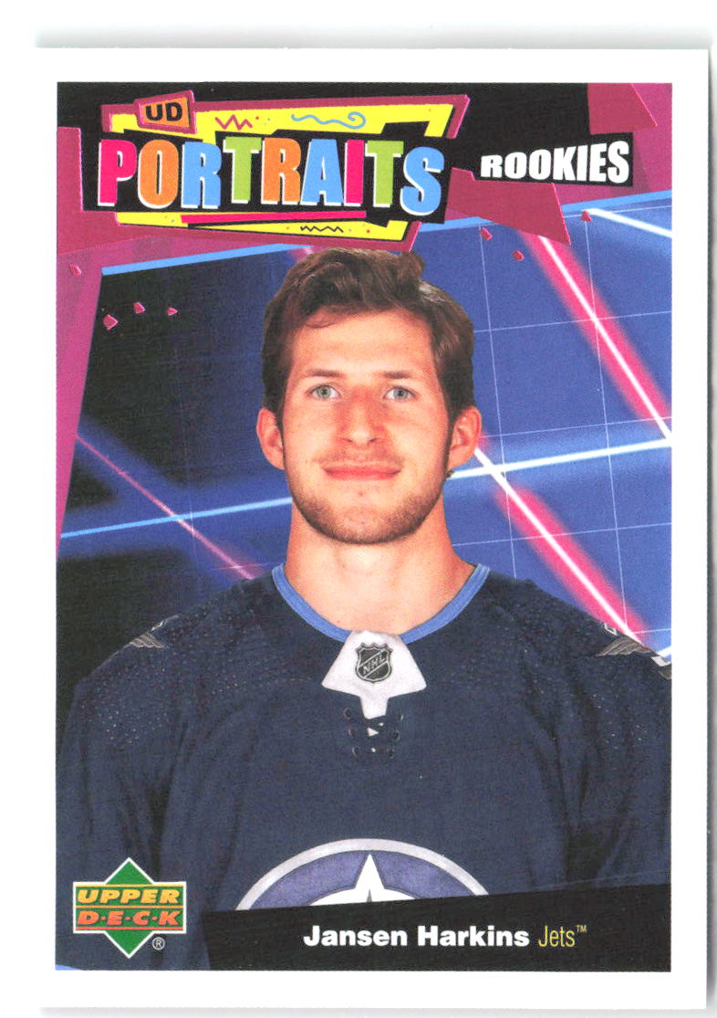 Jansen Harkins Upper Deck - UD Portraits P-81 2020-21 Winnipeg Jets