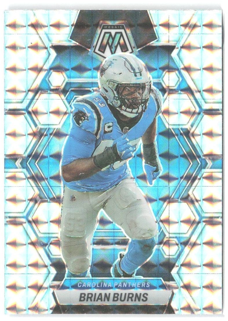 Brian Burns Panini Mosaic - Mosaic 29 2023 Carolina Panthers