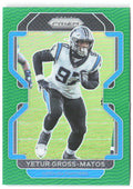 Yetur Gross-Matos Panini Prizm - Green 319 2021 Carolina Panthers