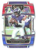 Kellen Mond Panini Select - Red and Blue Prizm Die Cut 64 2021 Minnesota Vikings