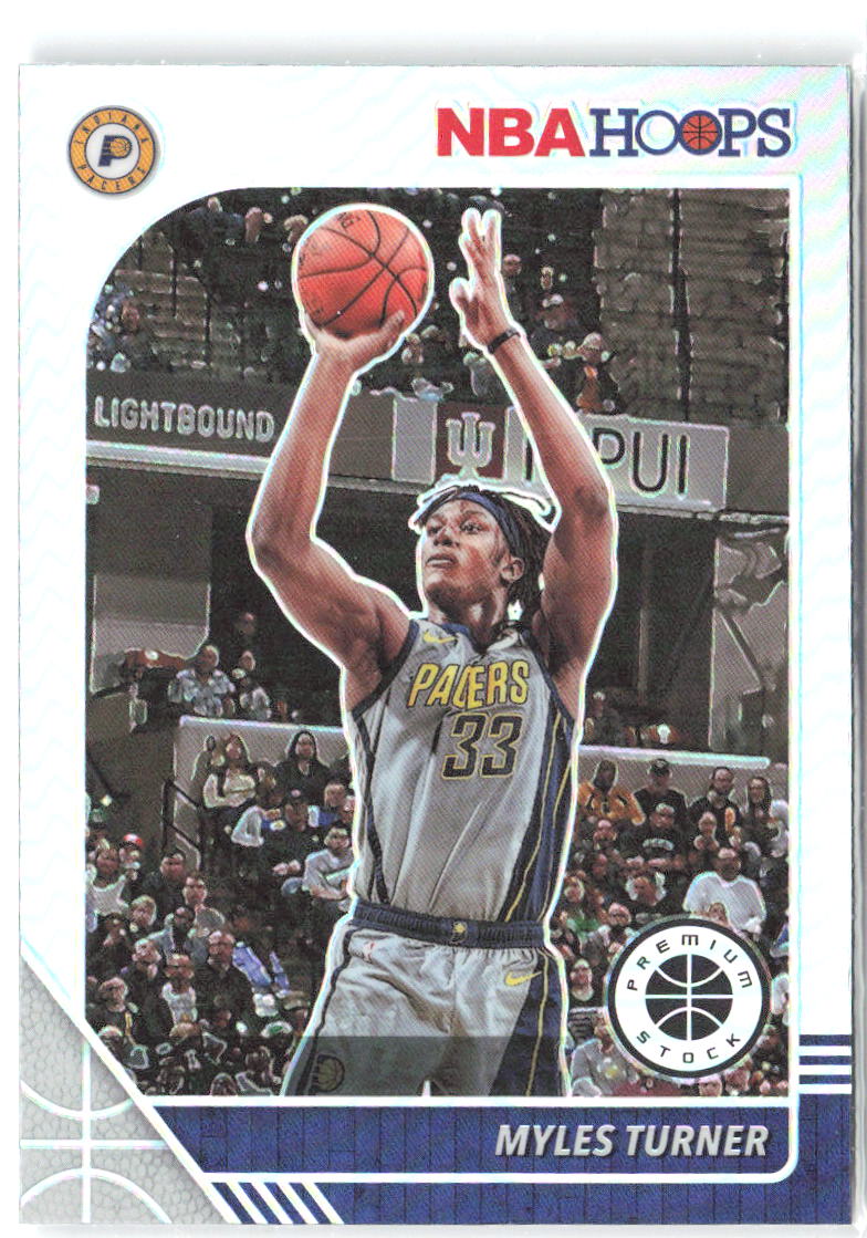 Myles Turner Hoops Premium Stock - Prizms Silver 77 2019-20 Indiana Pacers