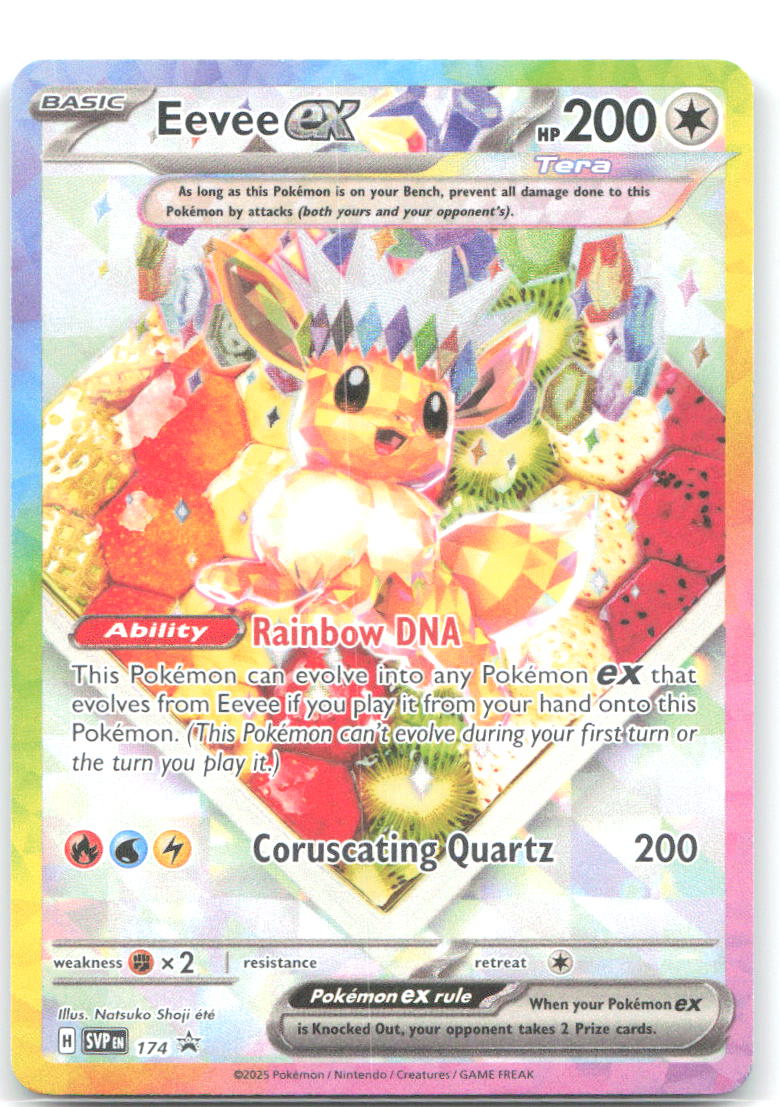 Eevee ex Holo Promo SV: Scarlet & Violet Promo Cards 174 NM aky CG Works