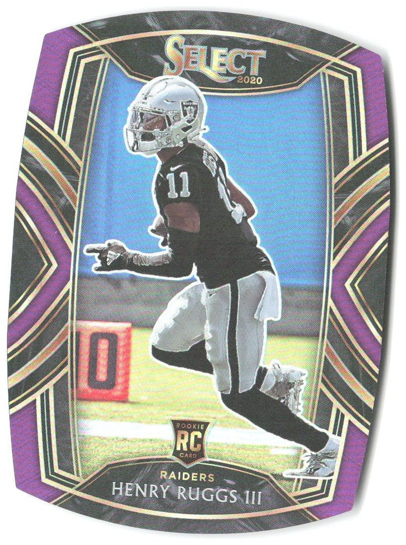Henry Ruggs III Panini Select - Purple Prizm Die Cut 258 2020 Las Vegas Raiders