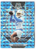Derius Davis Panini Mosaic - Reactive Blue Mosaic 311 2023 Los Angeles Chargers