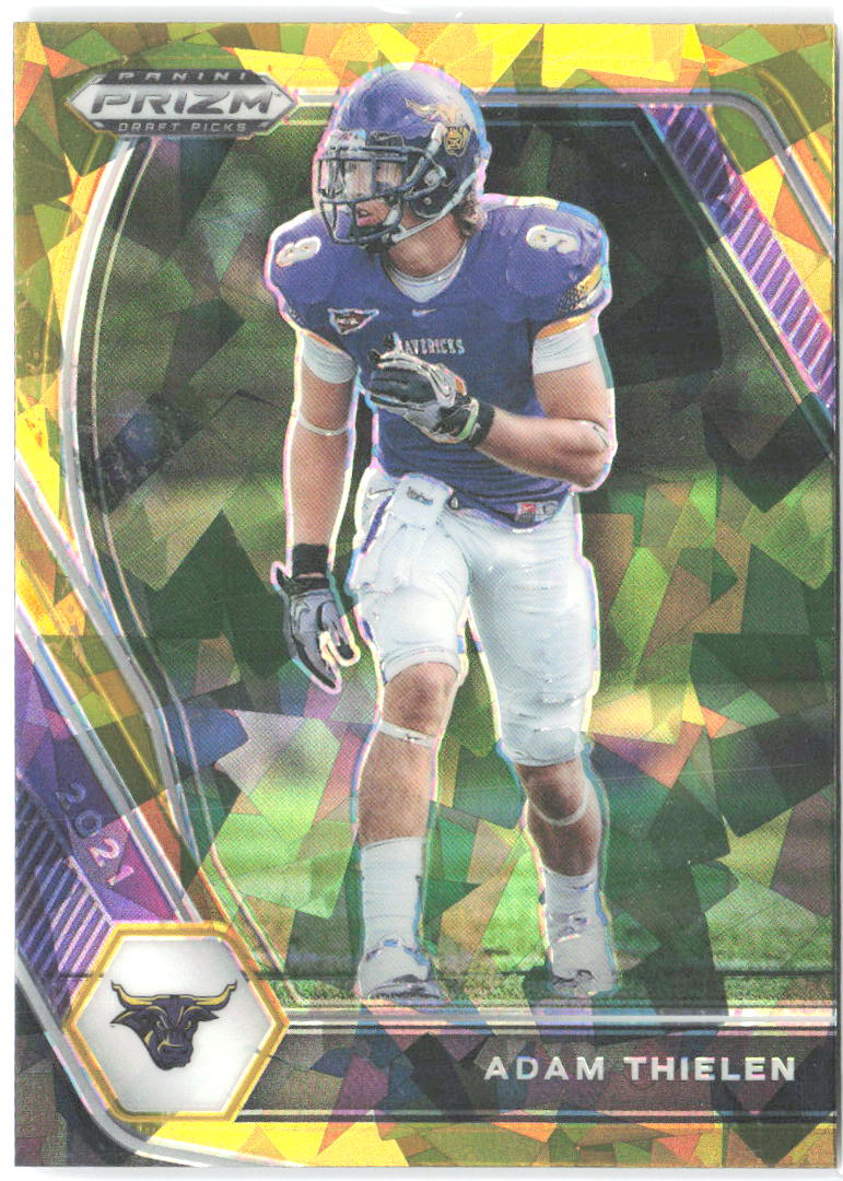 Adam Thielen Panini Prizm Draft Picks Gold Ice 52 2021 Minnesota State Mavericks