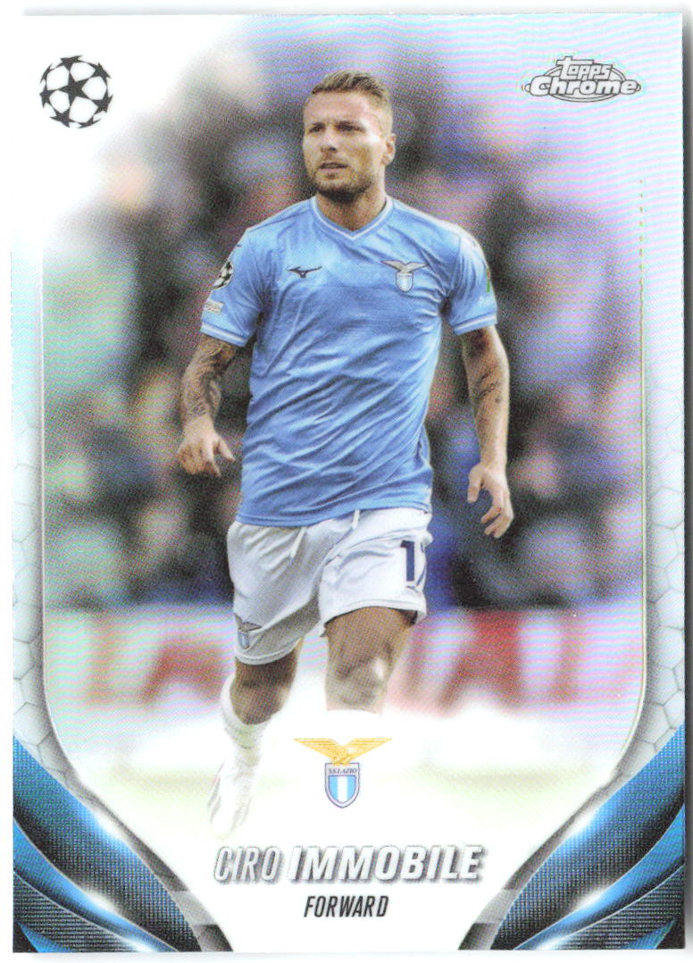 Ciro Immobile Topps Chrome UEFA Club Competitions 183 2023-24 Lazio