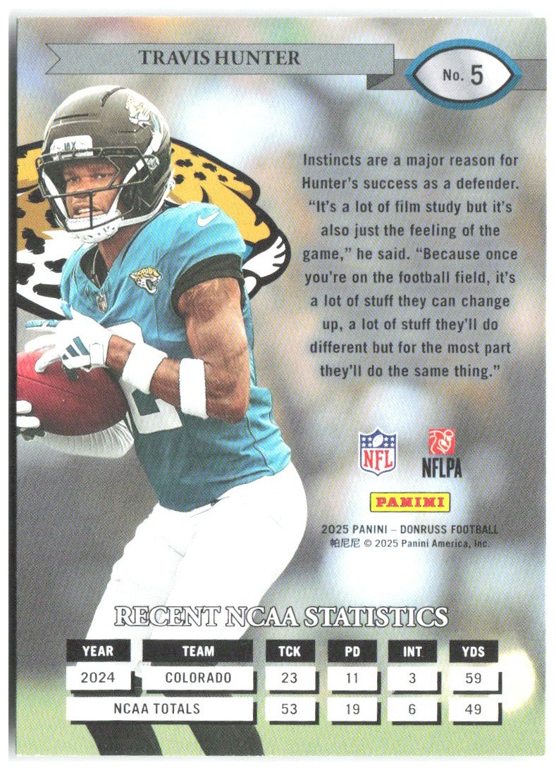 Travis Hunter Donruss - Retro 1995 5 2025 Jacksonville Jaguars