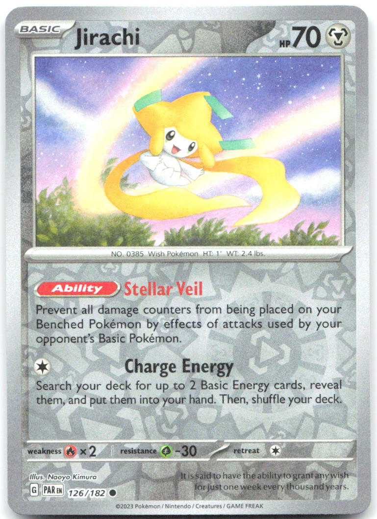 Jirachi Reverse Holo Common SV04: Paradox Rift 126/182 NM Naoyo Kimura