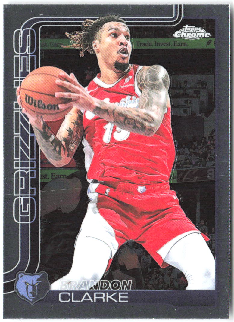 Brandon Clarke Topps Chrome 133 2025-26 Memphis Grizzlies