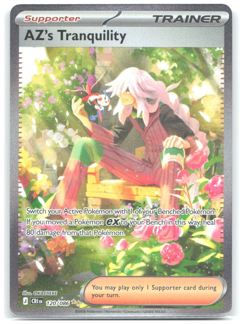 AZ's Tranquility Special Illustration Rare ME04 Chaos Rising 120/086 NM OKACHEKE