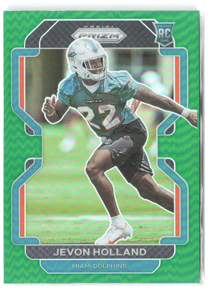 Jevon Holland Panini Prizm - Green 392 2021 Miami Dolphins