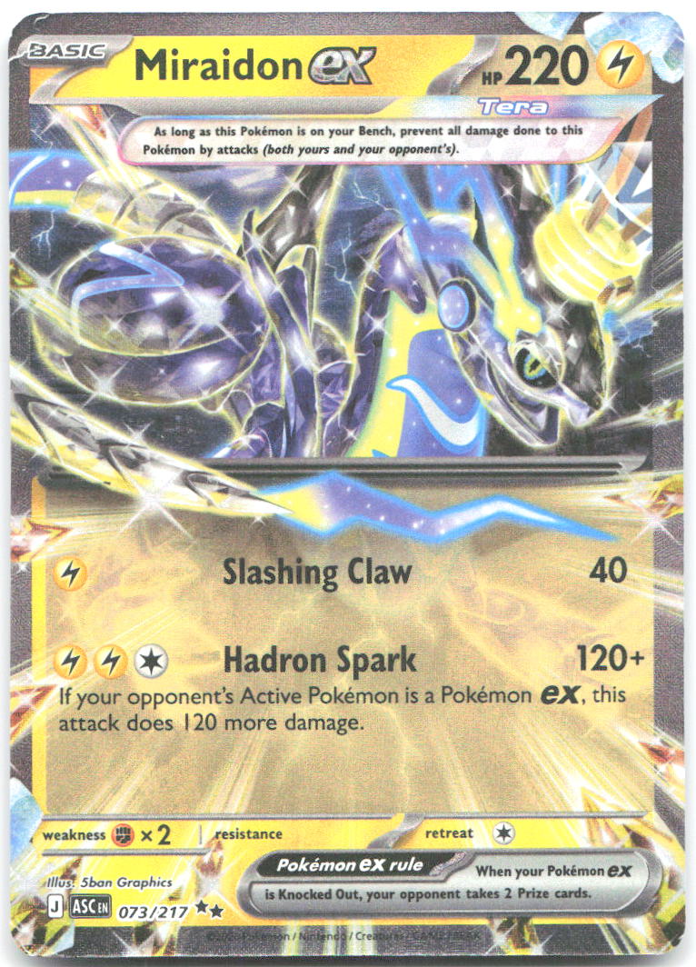 Miraidon ex Holo Double Rare ME Ascended Heroes 073/217 NM 5ban Graphics