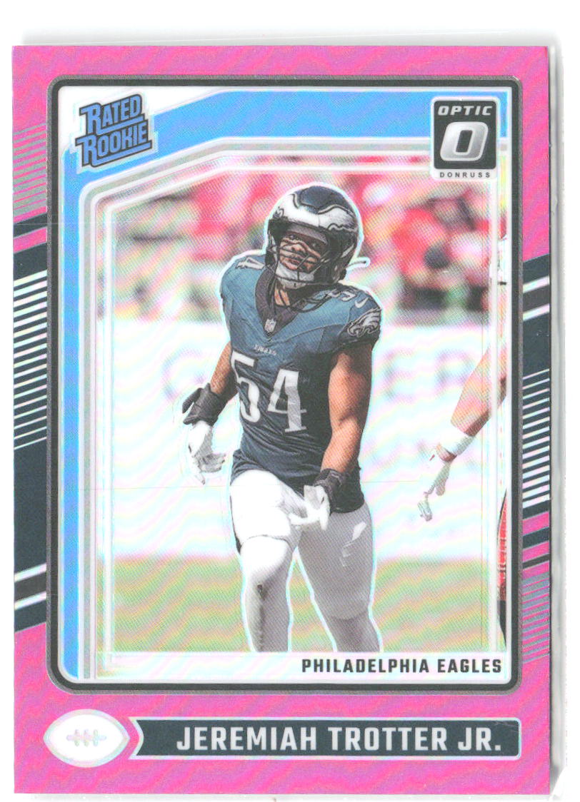 Jeremiah Trotter Jr. Donruss Optic - Pink 250 2024 Philadelphia Eagles