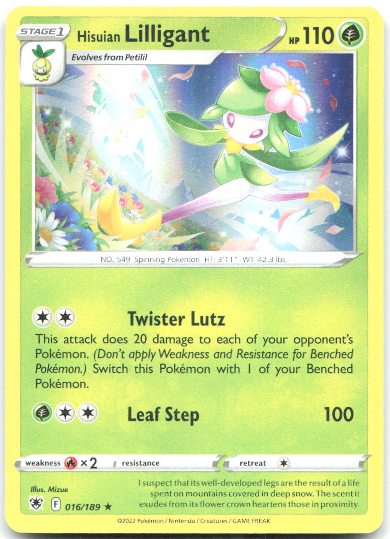 Hisuian Lilligant Holo Rare SWSH10: Astral Radiance 016/189 NM Mizue