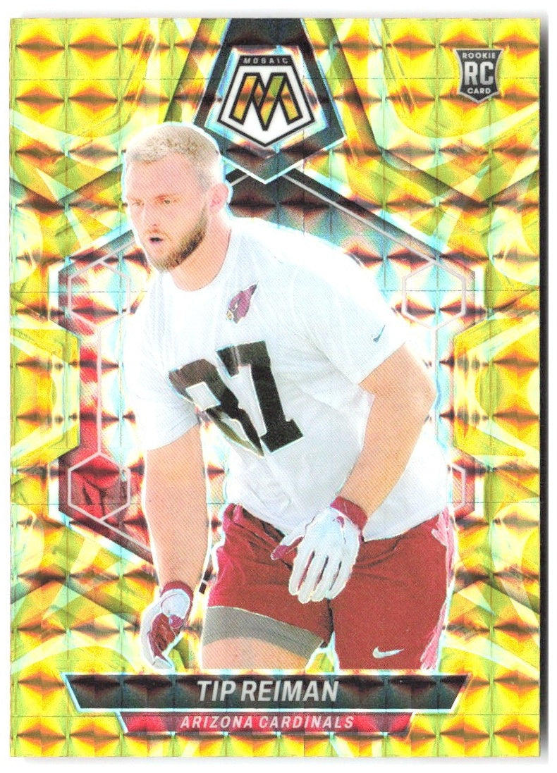 Tip Reiman Panini Mosaic - Mosaic Reactive Yellow 367 2024 Arizona Cardinals