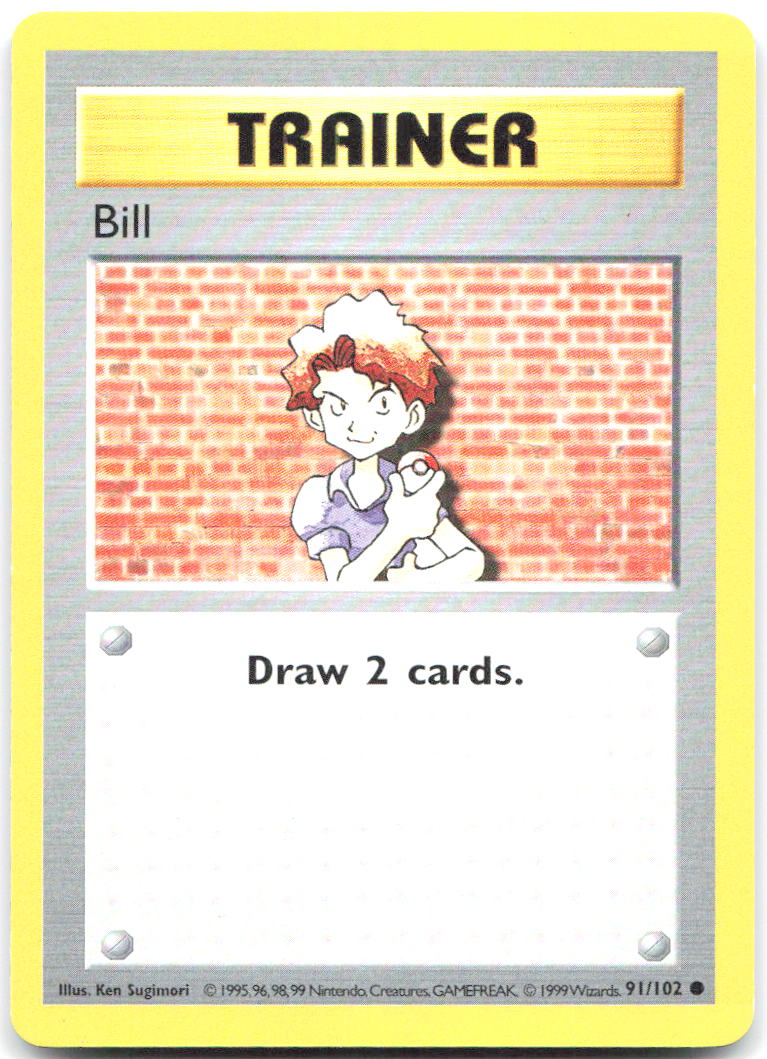 Bill Unlimited Common Base Set Shadowless 091/102 LP Ken Sugimori