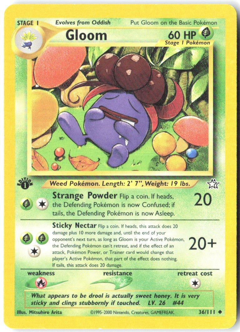 Gloom 1st Edition Uncommon Neo Genesis 036/111 NM Mitsuhiro Arita