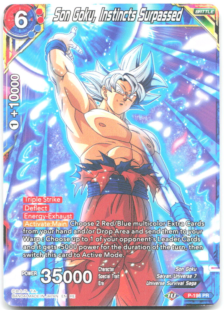Son Goku Instincts Surpassed Uncommon Mythic Booster P 198 NM