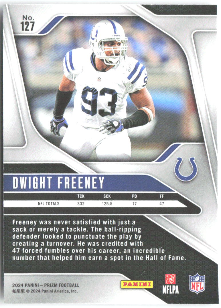 Dwight Freeney Panini Prizm 127 2024 Indianapolis Colts