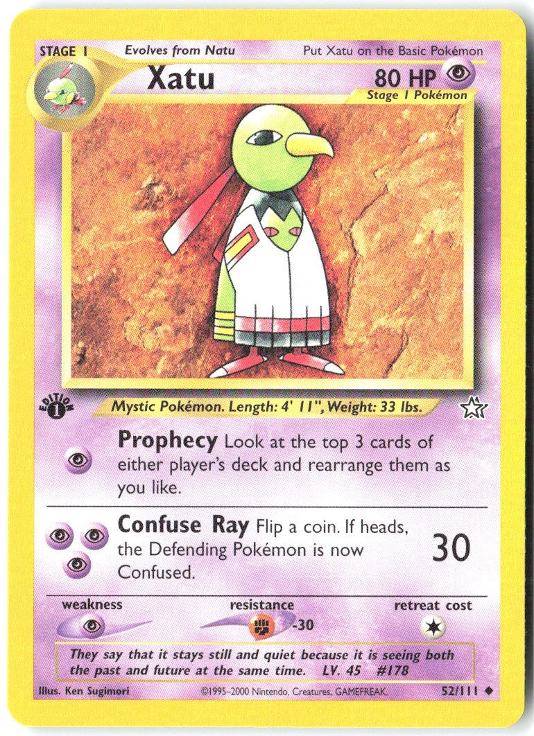 Xatu 1st Edition Uncommon Neo Genesis 052/111 NM Ken Sugimori