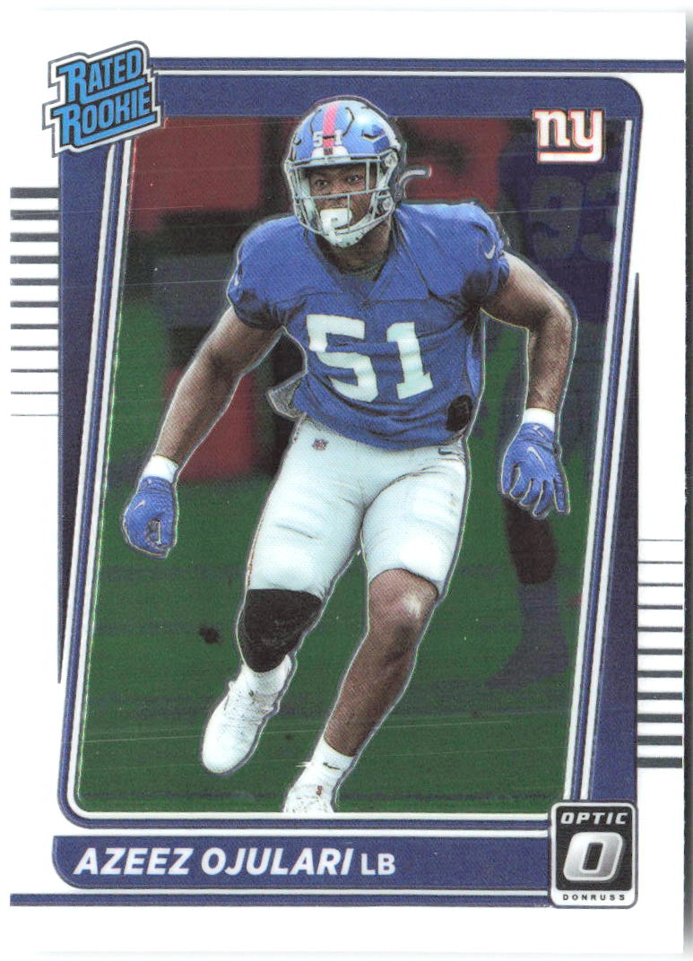 Azeez Ojulari Donruss Optic 273 2021 New York Giants RC