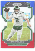 Zach Wilson Panini Prizm - Red White and Blue 332 2021 New York Jets