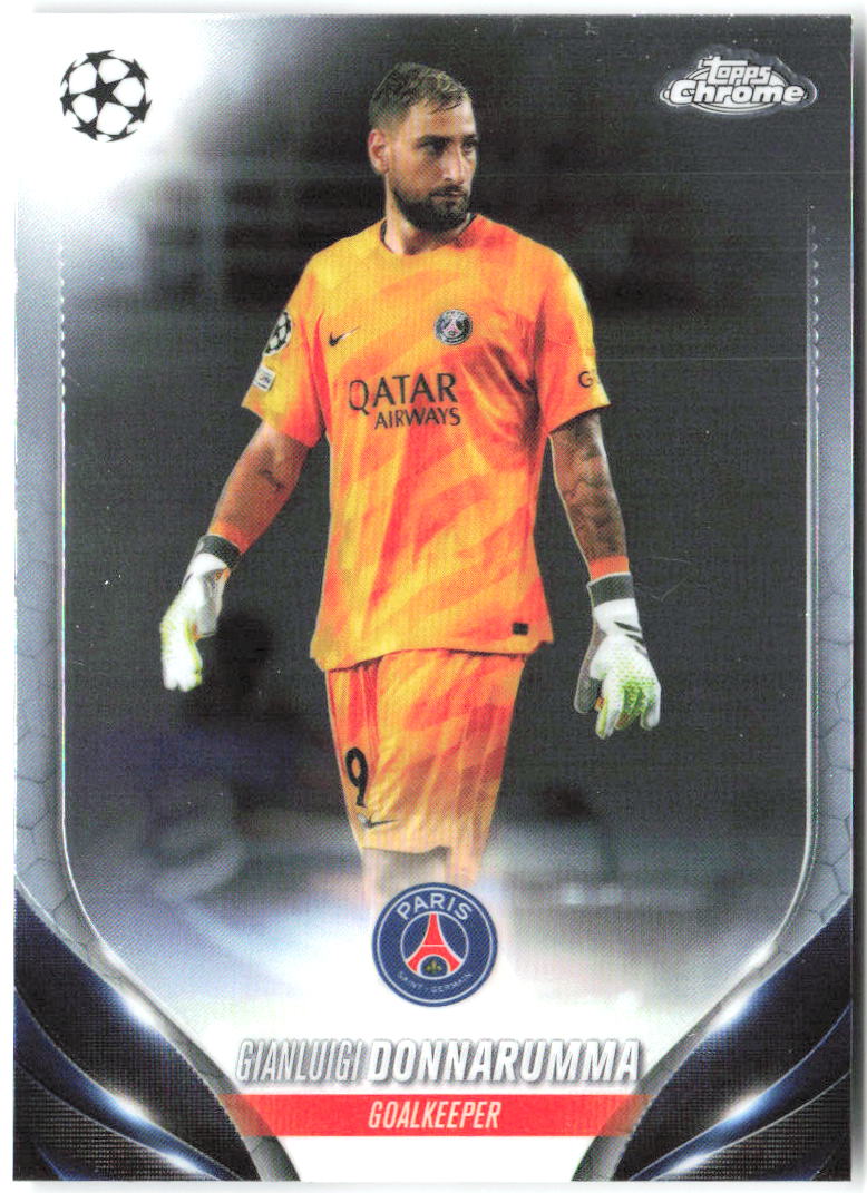 Gianluigi Donnarumma Topps Chrome UEFA Club Competitions 181 2023-24