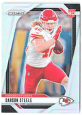 Carson Steele Panini Prizm - Silver 377 2024 Kansas City Chiefs