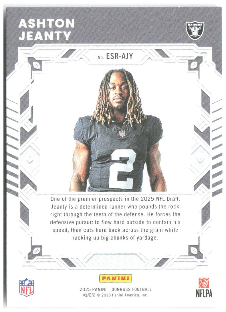 Ashton Jeanty Donruss - The Elite Series Rookies ESR-AJY 2025 Las Vegas Raiders