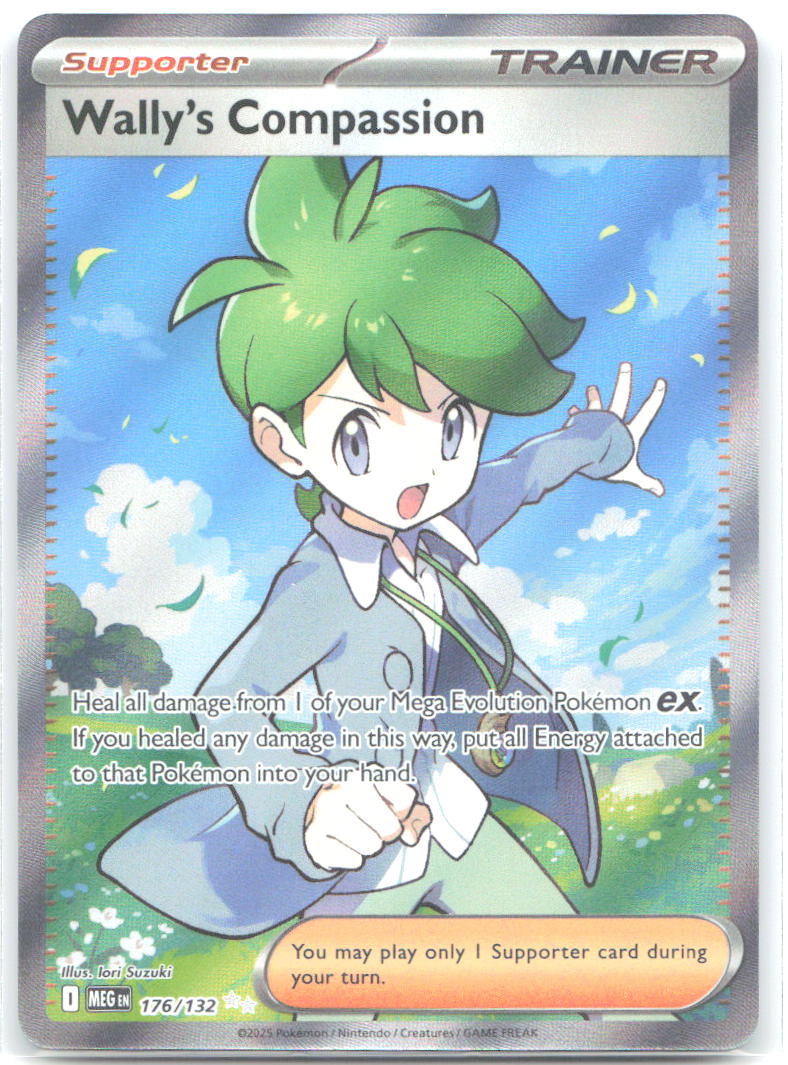Wally's Compassion Holo Ultra Rare ME01: Mega Evolution 176/132 NM Iori Suzuki