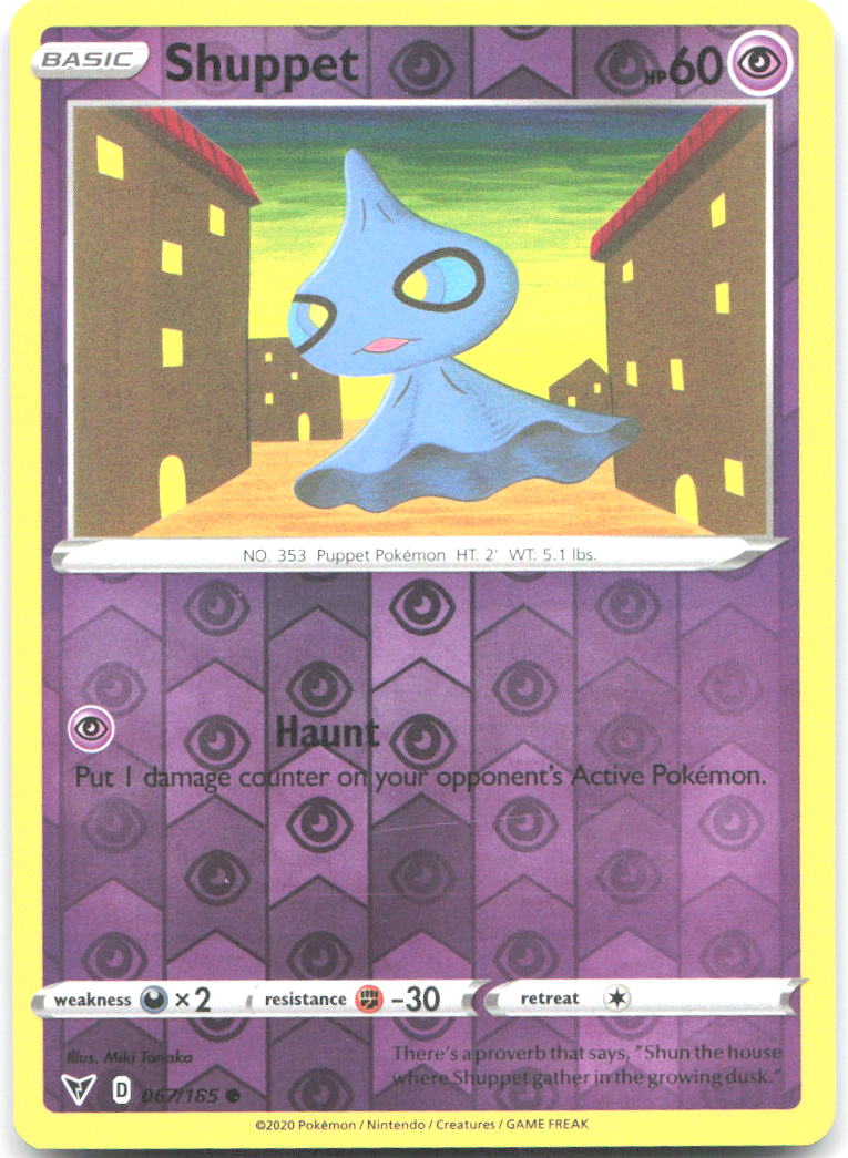 Shuppet Reverse Holo Common SWSH04 Vivid Voltage 067/185 NM Miki Tanaka