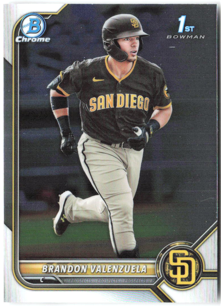 Brandon Valenzuela Bowman - Chrome Prospects BCP-28 2022 San Diego Padres