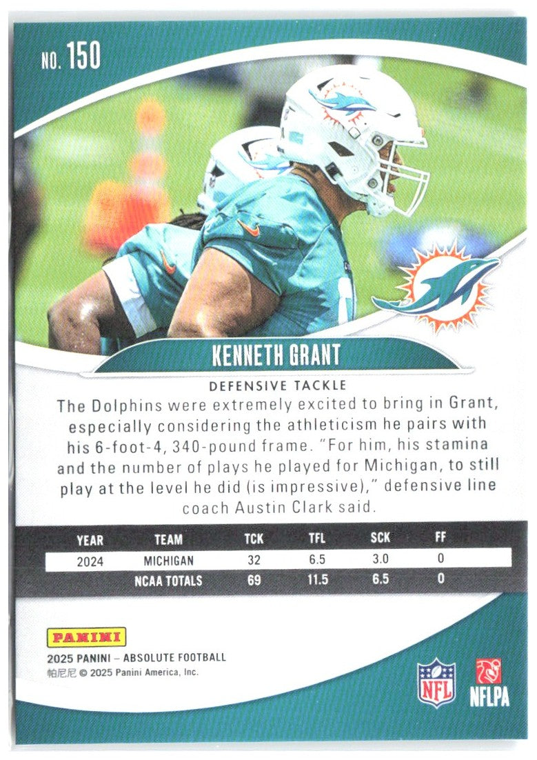 Kenneth Grant Absolute Red, White and Blue Kaleidoscope 150 2025 Miami Dolphins