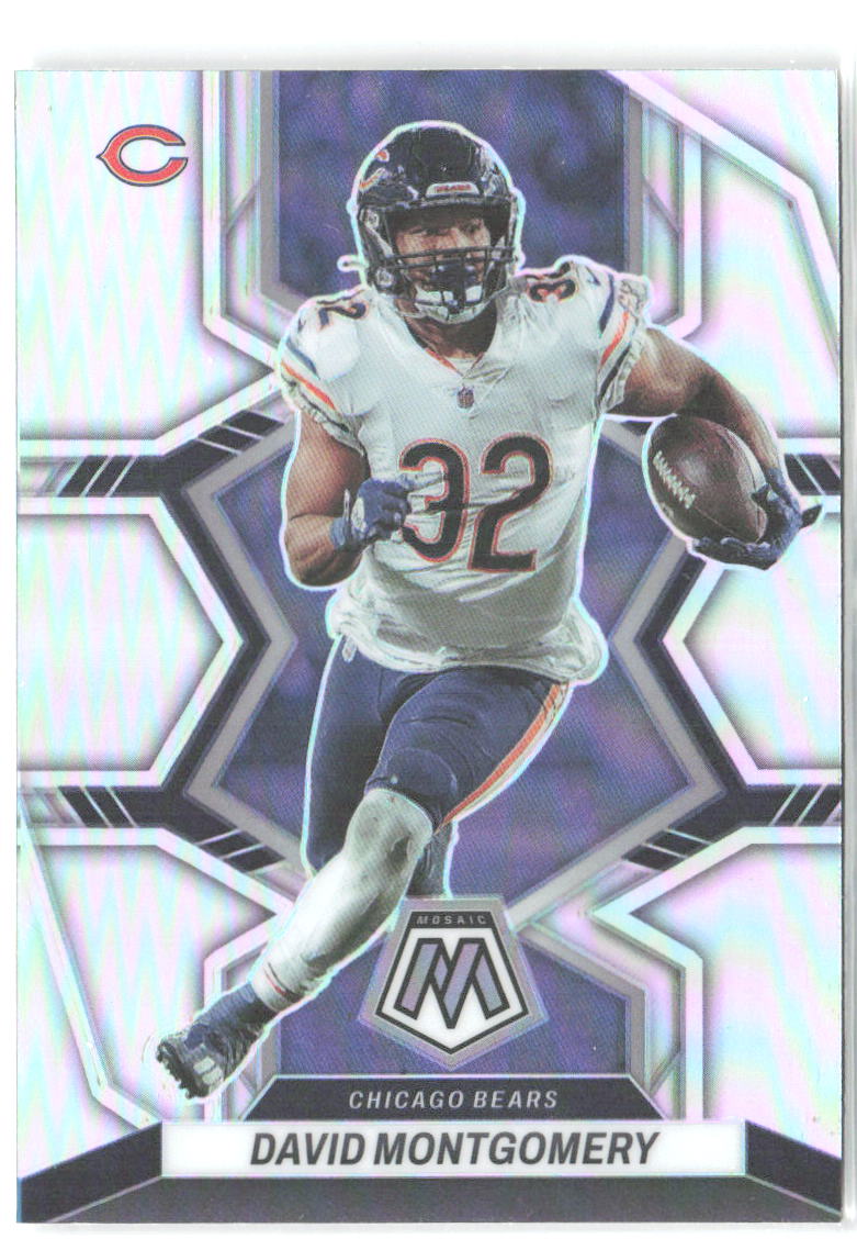 David Montgomery Panini Mosaic - Silver 34 2022 Chicago Bears