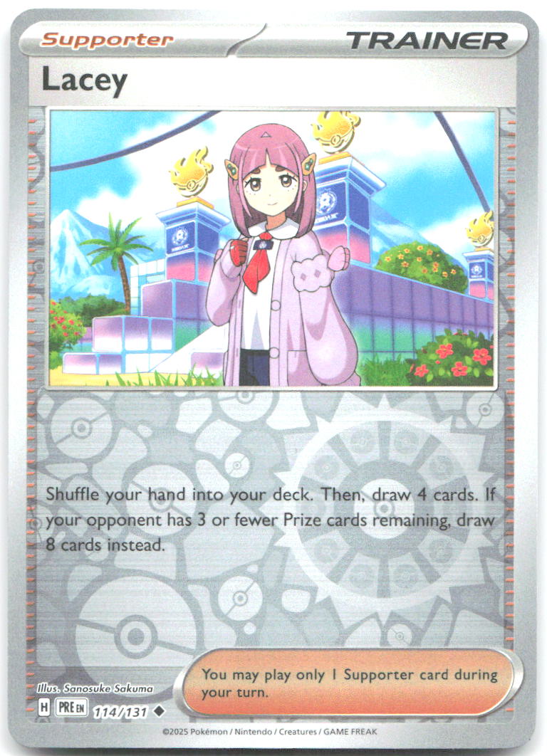 Lacey Reverse Holo Uncommon SV: Prismatic Evolutions 114/131 NM Tomowaka