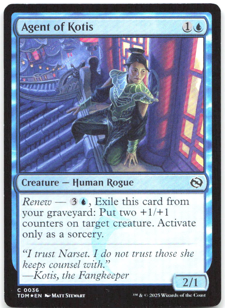 Agent of Kotis Foil C Tarkir: Dragonstorm 36 NM Matt Stewart