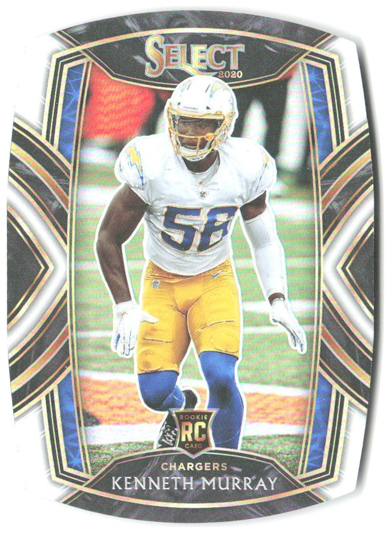 Kenneth Murray Panini Select - White Prizm Die Cut 292 2020 Los Angeles Chargers