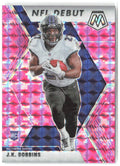 J.K. Dobbins Panini Mosaic - Prizm Camo Pink 275 2020 Baltimore Ravens