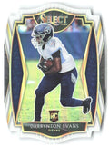 Darrynton Evans Panini Select - White Prizm Die Cut 178 2020 Tennessee Titans
