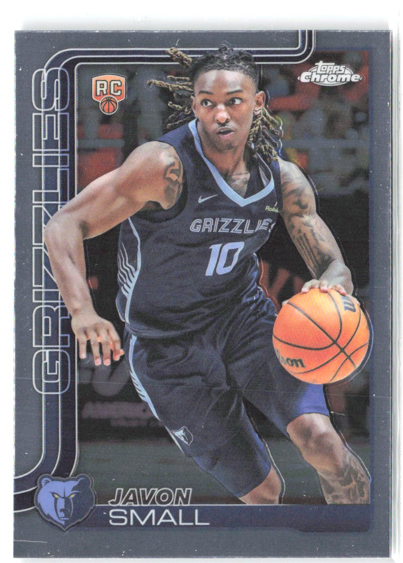 Javon Small Topps Chrome 299 2025-26 Memphis Grizzlies RC