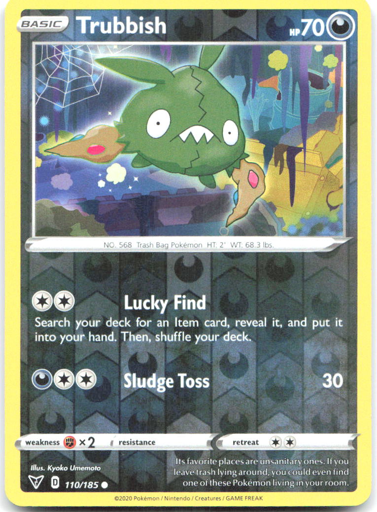 Trubbish Reverse Holo Common SWSH04 Vivid Voltage 110/185 NM Kyoko Umemoto