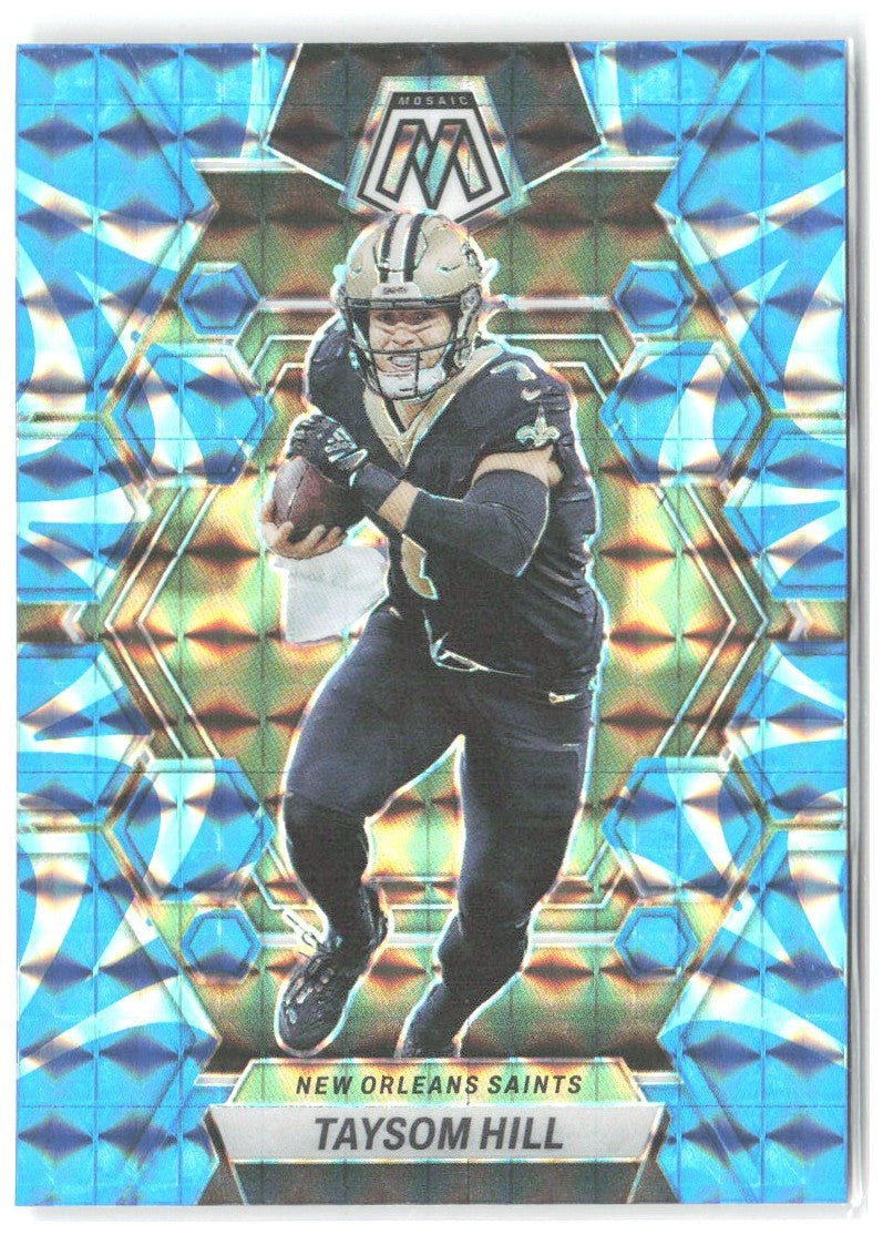 Taysom Hill Panini Mosaic - Reactive Blue Mosaic 175 2023 New Orleans Saints