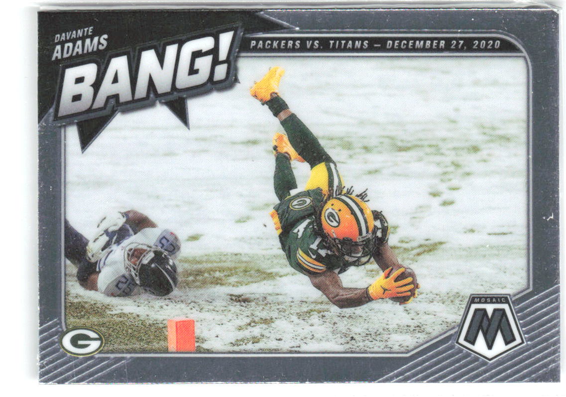 Davante Adams Panini Mosaic - Bang! B-14 2021 Green Bay Packers