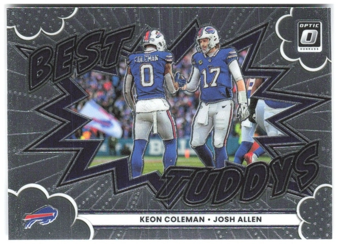 Keon Coleman/Josh Allen Donruss Optic - Best Tuddys 13 2025 Buffalo Bills